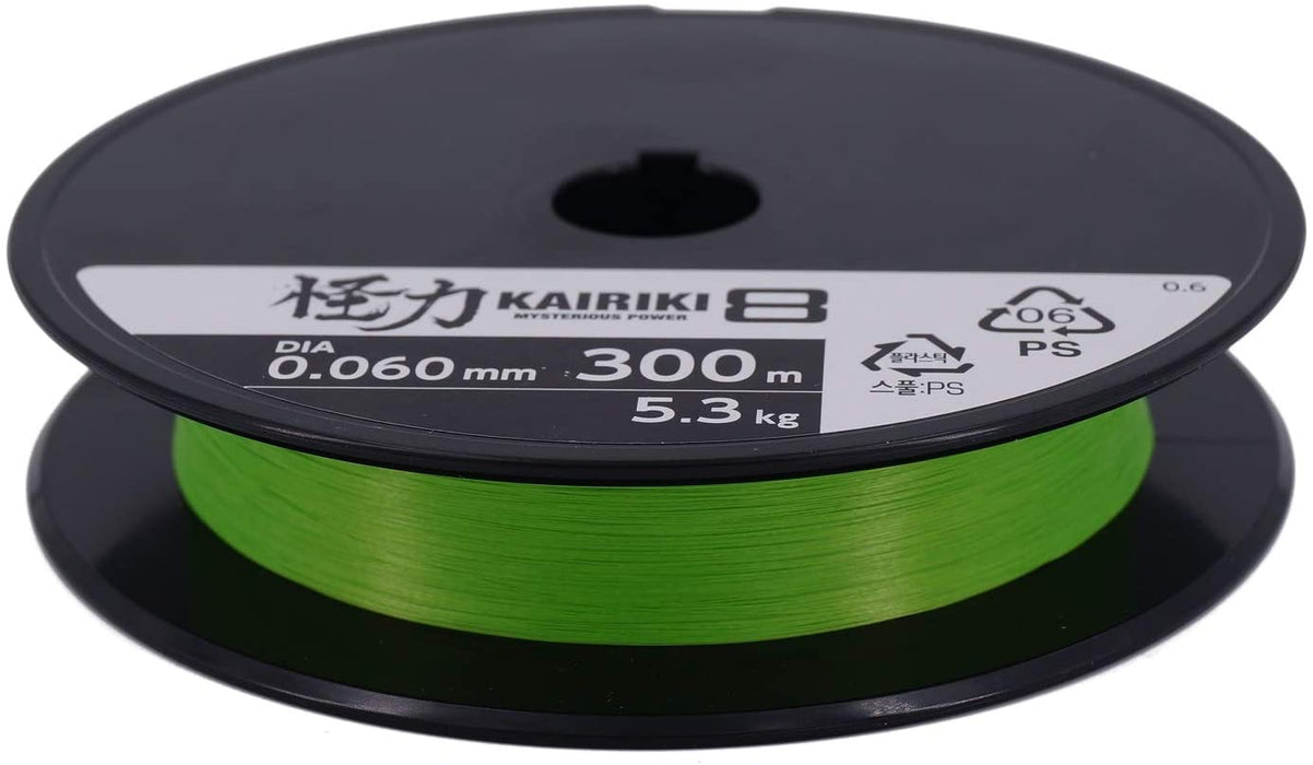Trenzado Shimano KAIRIKI 8x 300 metros Mantis Green Spinning